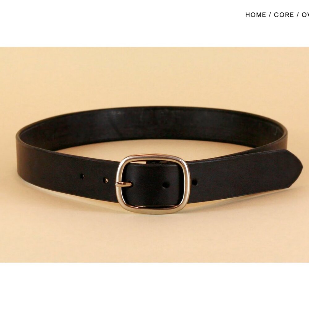 Maximum Henry Core Collection Belt Black Oval belt 1.25'' wide. (READ)